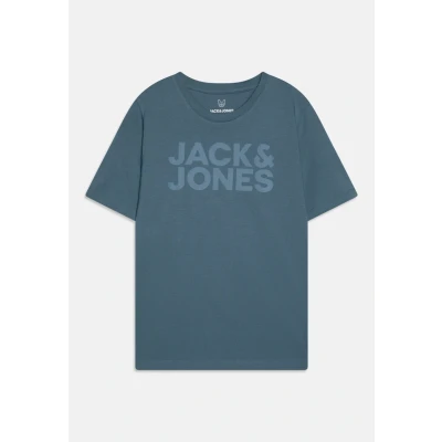 Image de JACK &amp; JONES Jjecorp Logo Tee Ss O neck Noos Jnr Garçon T shirt, Oceanview/Imprimé : Big Tonal, 164