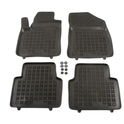 Image de REZAW PLAST 201233 Ensemble de tapis sol Caoutchouc avant et arrière noir CITROËN: C3 Aircross 2, OPEL: Crossland X