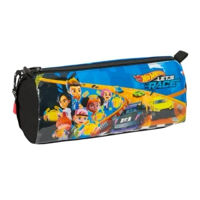 Image de safta Hot Wheels Let&#039;s Race Trousse avec Fermeture éclair et Compartiment, pour Enfant, idéale Les Enfants d&#039;âge Scolaire, Confortable Polyvalente, qualité résistance, 21 x 7 8