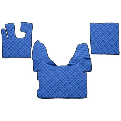 Image de F CORE Eco Leather Q FL09 BLUE Ensemble de tapis sol Similicuir 3 Bleu