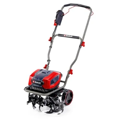 Image de Einhell Motobineuse sans Fil GP CR 36/45 Li E BL Solo Power X Change (36 V, Moteur Charbon, Largeur de Travail 45 cm, Profondeur 23 Roues réglables en Hauteur)