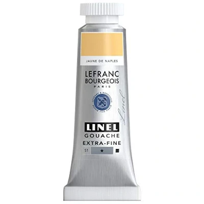 Image de Lefranc Bourgeois Linel Gouache Extra Fine Tube 14ml Jaune De Naples Série 1