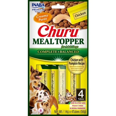 Image de Inaba Churu Meal Topper pour chiens Poulet au potiron