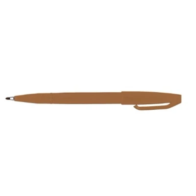 Image de Pentel S520 Sign Pen Stylo feutre à pointe fibre fine acrylique Ocre