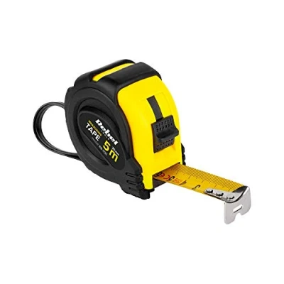 Image de Mètre ruban professionnel robuste avec système enrouleur de 5 m, largeur 25 mm