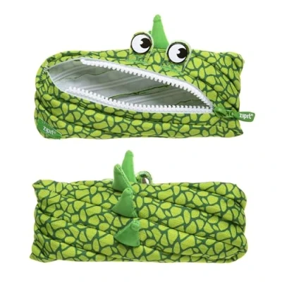 Image de ZIPIT Dino trousse à crayons pour garçons scolaire grande capacité kawaii l&#039;école et le bureau (Vert)