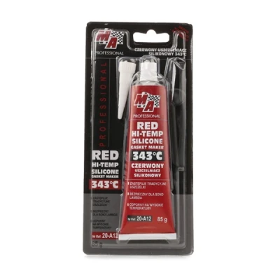 Image de MA PROFESSIONAL 20 A12 Substance étanchéisante Tube Silicone 85 mastic, résistant à l&#039;huile Rouge