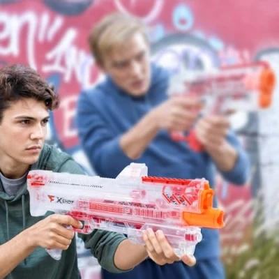 Image de X SHOT CHAOS RAGEQUIT FAZE BLASTER A BILLES TRANSPARENT AVEC 24 BILL