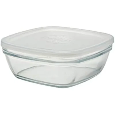 Image de Duralex Bols empilables 20 cm avec Couvercle en Verre dépoli Transparent