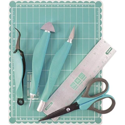 Image de We R Memory Keepers Mini Kit Outils Scrapbooking 6 Pieces, Blanc