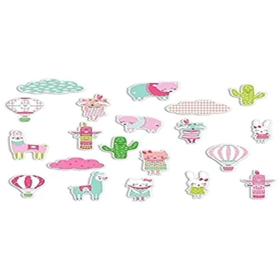 Image de Toga naissance CH77, Leonard &amp; Josephine Lot de 20 Formes Chipboards, Autre, Multicolore, 7 x 0.3 cm