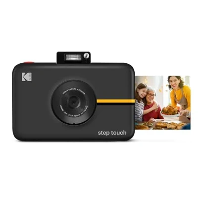 Image de KODAK Step Touch Appareil numérique 13MP avec imprimante instantanée et écran tactile LCD 3,5 (Noir) Bluetooth ZINK Zero Ink