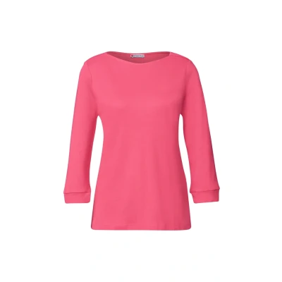 Image de Street One Basic Uboot Tshirt à manches longues, Femme, Taille: 40, Rosa