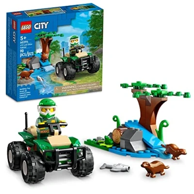 Image de LEGO City ATV and Otter Habitat, 60394 Quad Bike tout terrain pour enfants de 5 ans et plus, ensemble jeu d&#039;animaux avec figurines la faune, d&#039;apprentissage nature