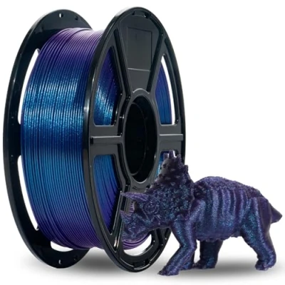 Image de FLASHFORGE PLA caméléon à grande vitesse, violet nébuleon, impression rapide max. 500 mm/s, filament Color Shift 1,75 mm, change de couleur avec la lumière et l&#039;angle, Top Notch