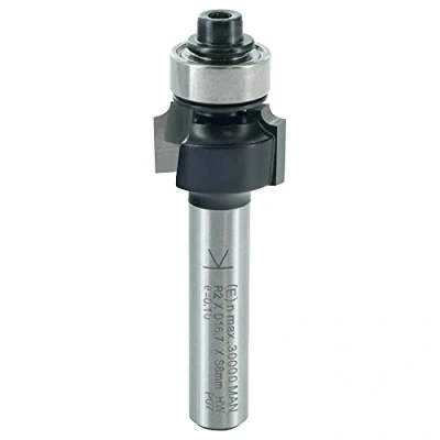 Image de ENT 14280 Fraise à arrondir Carbure, Queue (S) 8 mm, Diamètre (D) 16,7 NL 9,5 R 2 SL 32 avec roulement