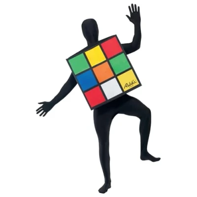 Image de Smiffys Costume Rubik&#039;s cube Unisex, Multicolore, avec