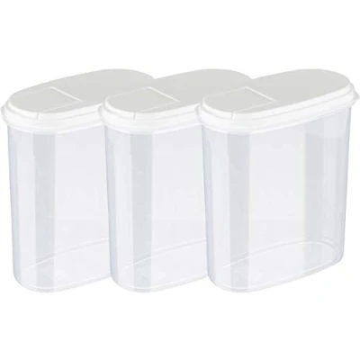 Image de MiraHome lot de 3 boîtes verseuses conservation qualité autrichienne (blanches, 2 l)