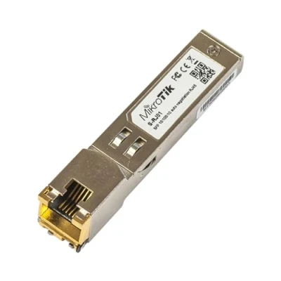 Image de Mikrotik S RJ01 Gigabit Ethernet Module de Commutation réseau modules (Gigabit Ethernet, 10,100,1000 Mbit/s, 0,1 km, 1,25 Gbit/s, 0 85 C, RoHS)
