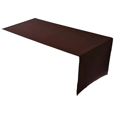 Image de Chemin de Table qualité supérieure en 100 % Coton Collection Concept Couleur et Taille au Choix 45 x 150 cm Chocolat
