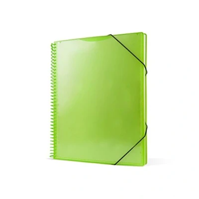 Image de Pryse 4240024 Classeur à spirales avec 20 pochettes, A4, vert