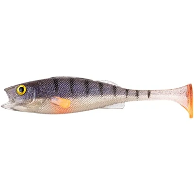 Image de LMAB KØFI Perch shad Tout Tailles et Couleurs leurre Souple 7, 11, 14, 18 &amp; 23 cm, Peche, Souple, carnassier (11 Ghost Perch)