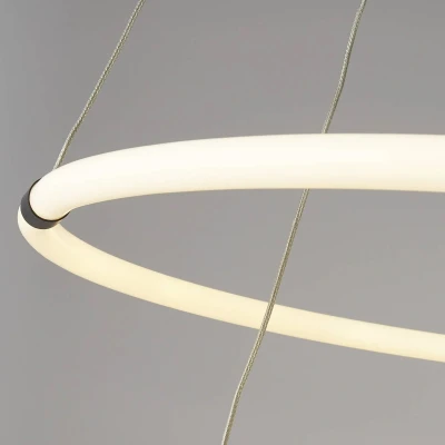 Image de Searchlight Suspension LED Revolve, à 2 lampes, blanc, acrylique, intensité variable
