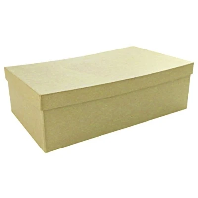 Image de Décopatch Un Support en Papier Brun pulpé 13,5X22X5,5 cm, Géométrique, BT9011O, Boite Rectangle 6, 13.5x22x5.5cm