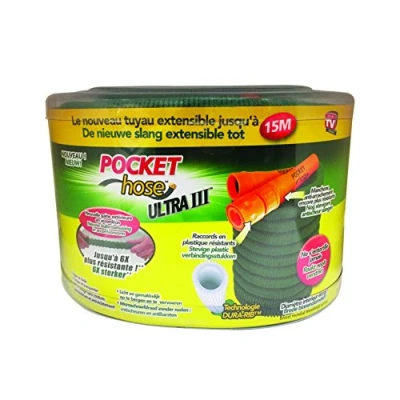 Image de POCKET HOSE ULTRA 3 Le tuyau d&#039;arrosage rétractable 15M Vu à la Télé, Vert