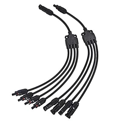 Image de TRAMILY 4 Y branchent des adaptateurs de connexions panneaux solaires connecteurs d&#039;adaptateurs parallèles pour l&#039;assemblage modules (M/FFFF et F/MMMM)