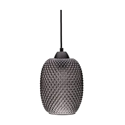 Image de Pauleen 48188 Luminaire en Suspension Gleaming Glamour 20 Watts Max, métal E27, Verre fumé, Noir