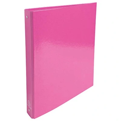 Image de Exacompta réf. 519296E Carton de 10 classeurs rigides Iderama 4 anneaux ronds diamètre 30 mm Dos 40 Dimensions extérieures : 32 x 26 cm Format à classer A4 Coloris rose