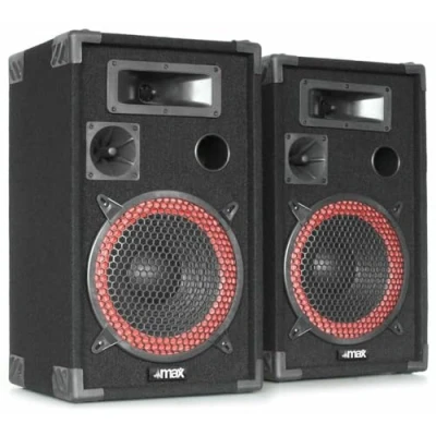 Image de MAX XEN 3510 Paire d&#039;Enceintes Passives 10&quot; Puissance 700 Watts, SPL 110dB, Caisse Solide pour Le Transport, Larges Poignées et Coins de Protections, Parfait Utilisation Mobile