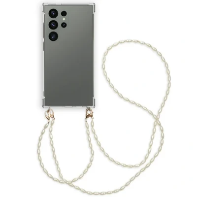 Image de imoshion Coque avec dragonne + ?bracelet Perles pour Samsung Galaxy S24 Ultra Transparent Neuf