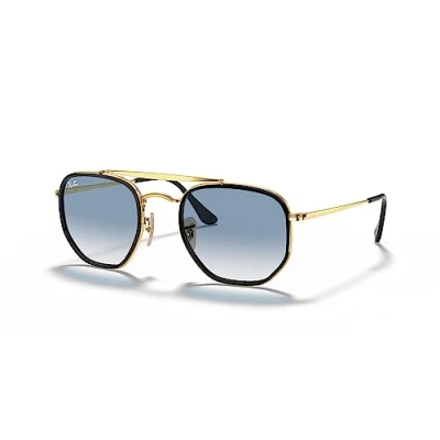 Image de Lunettes de soleil Ray ban Rb3648m the marshal ii col. 91673f Unisexe Géométrique Or