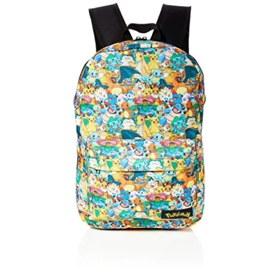 Image de Bioworld POKEMON all over imprimer des caractères Sac à dos dos, 45 cm, 15 litres, multicolore (multicolore)