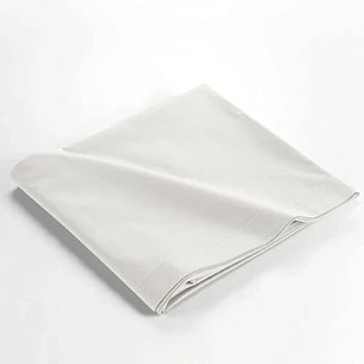 Image de douceur d&#039;intérieur, Drap Plat (240 x 300 cm) Biolina Blanc, 100% Coton Bio