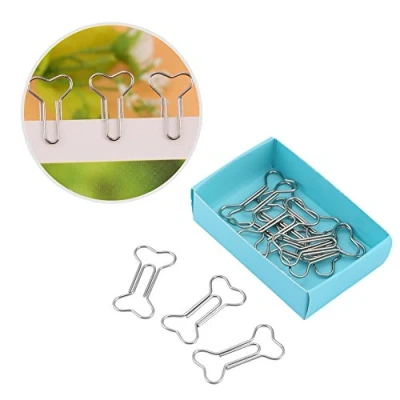 Image de Trombones Coloré Mignon Animal Chien Os Forme Trombone pour Signet Bureau École Notebook Drôle Marquage Document Organisation Clip 12 Pcs
