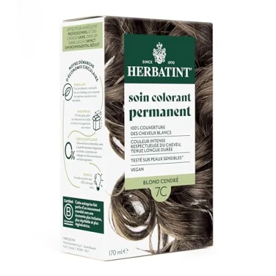 Image de Herbatint Soin Colorant Permanent 7C Blond Cendre 170ml