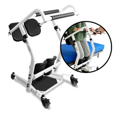 Image de Pepe Fauteuil de Transfert Debout, Elévatrice pour Le des Patients, Transporteur Chaise Les Personnes Agées, Déambulateur Vertical avec siège