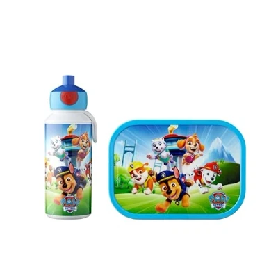 Image de Mepal Set Déjeuner Campus de pour Enfants avec Bouteille Boisson Pop up et Panier repas L&#039;école BPA free 400 ml + 750 Paw Patrol Pups