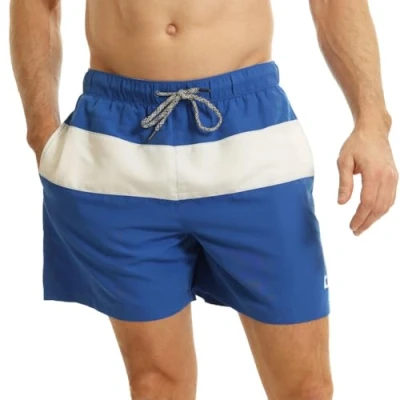 Image de RIPT Performance Essentials Short de Bain à séchage Rapide avec Protection Solaire UV 50, Bleu Royal/Blanc, XL Homme