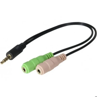 Image de LOGON TBAV100 câble audio 0,3 m 3,5mm 2 x 3.5mm Noir, Vert, Rose Neuf