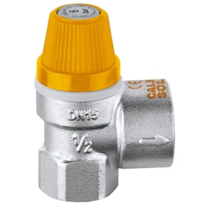 Image de 253048 Soupape de sécurité pour installations solaires 1/2&quot;F x 3/4&quot; F 8 bar CALEFFI