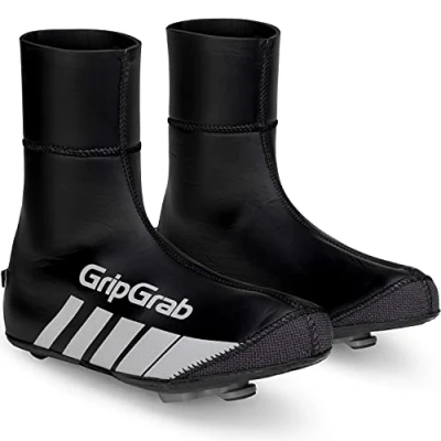 Image de Gripgrab Mixte Racethermo Couvre chaussures D&#039;hiver en Néoprène pour Vélo Course de v lo, Noir, XXL EU