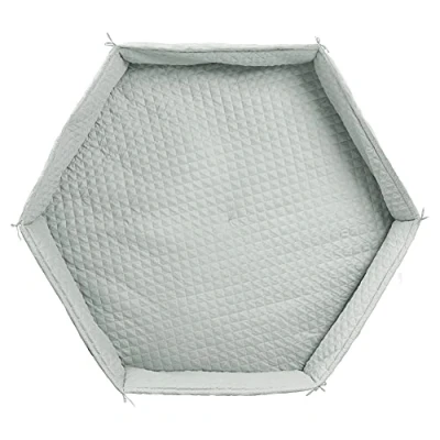 Image de roba Tapis de Parc Doux avec Bords &quot;roba Style&quot; Hexagonal Imperméable Diamètre 114 cm Vert Givré