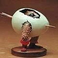 Image de Sculpture Oeuf monstre resine, H 8 cm, d&#039;après un motif de Hieronymus Bosch #10