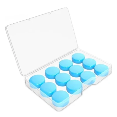 Image de YPYMOD 6 Paires Bouchon d&#039;Oreille, Boule Quies En Silicone Moulables, Réutilisables et Étanches, Pour Sommeil Suppression Du Bruit Dormir Natation Ronflement (Bleu)