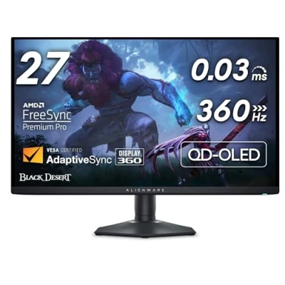 Image de Alienware AW2725DF écran plat de PC 67,8 cm (26.7 ) 2560 x 1440 pixels Quad HD QD OLED Noir Neuf