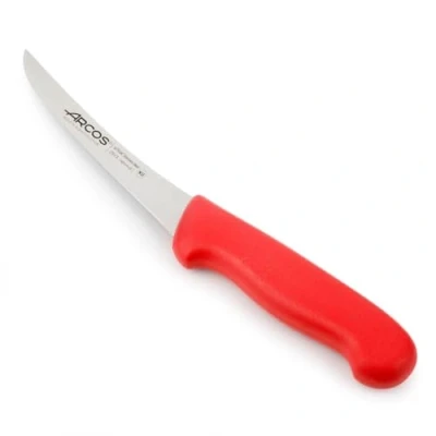 Image de Arcos Séries 2900 Couteau à Désosser Lame Acier Inoxydable Nitrum 140 mm Manche Polypropylène Couleur Rouge